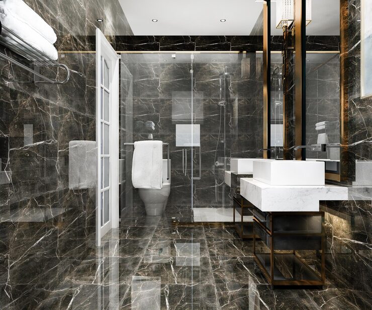 bathroom tile patterns that make rooms look bigger